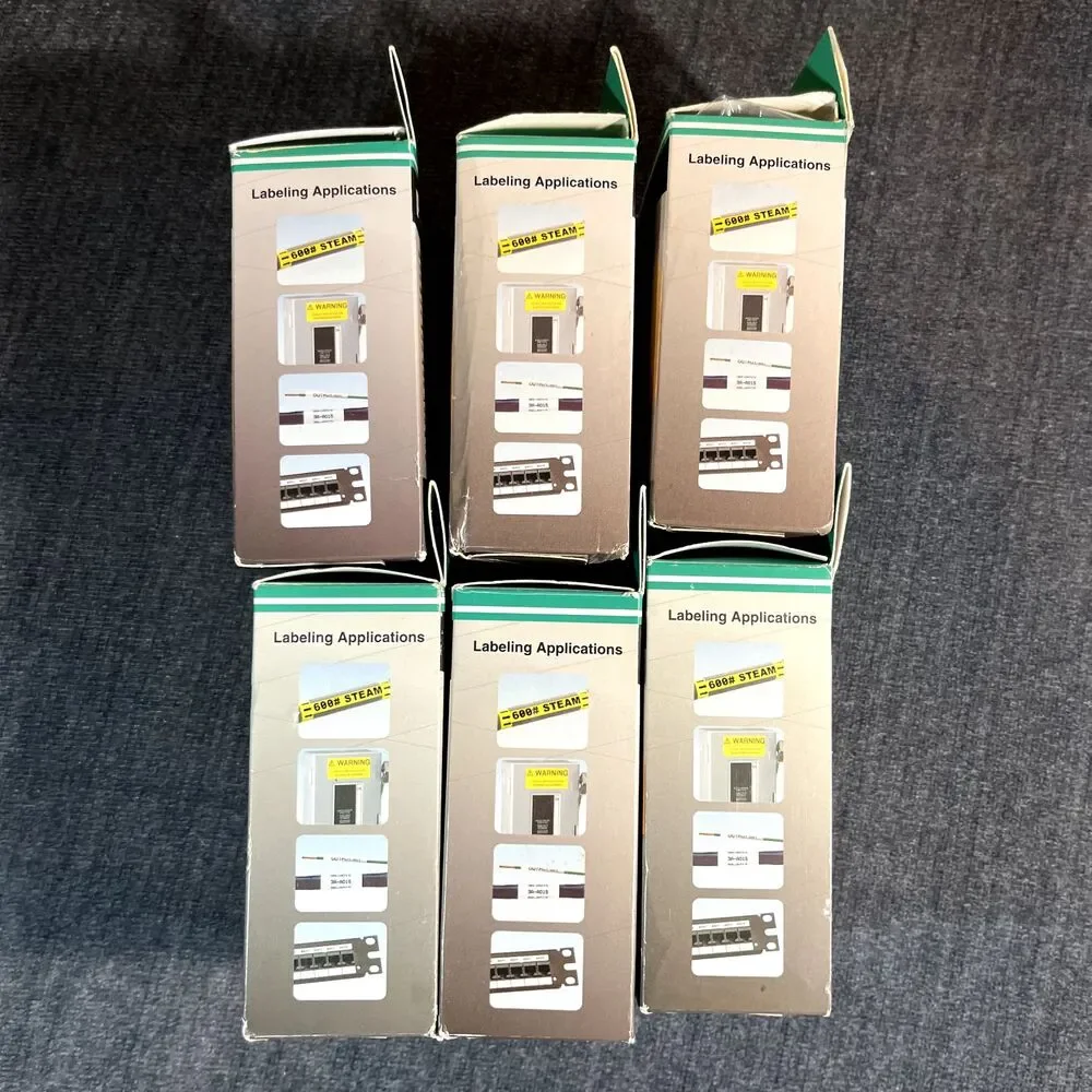 Panduit P1 Label Cassette Lot of 6 Self Laminating Continuous Tape Marker Plat